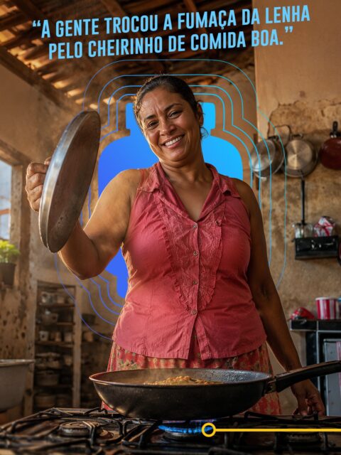Cozinha não é lugar para se encher de fumaça e causar doenças respiratórias — principalmente em crianças e idosos.
É lugar do cheirinho gostoso do feijão, do café, do bolo e de todas as outras refeições que fazem parte da vida de uma família.
Com o Gás do Povo, mais de 15 milhões de famílias terão acesso ao melhor gás de cozinha do mundo. E vão poder sentir esse cheirinho de comida boa e viver com mais segurança, saúde e dignidade.
Gás do Brasil. É seguro, é confiável e é de casa.

#glp #sindigas #gasdobrasil