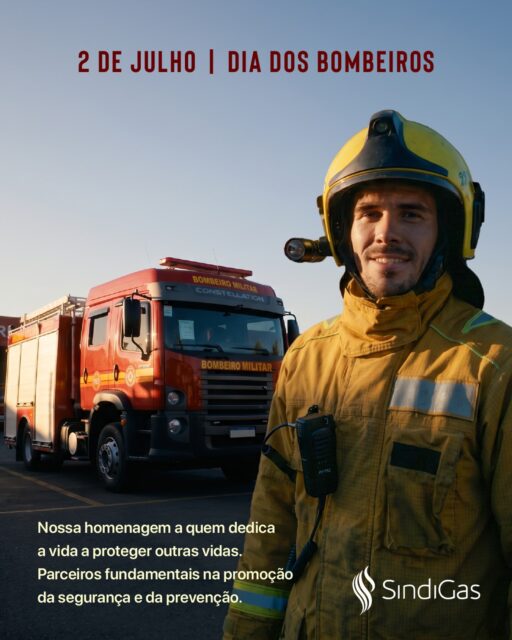 Hoje homenageamos quem dedica a vida à proteção da sociedade.

Os bombeiros são parceiros fundamentais na promoção da prevenção, da segurança e das boas práticas que ajudam a proteger pessoas, famílias e comunidades.

O Sindigás agradece pelo compromisso, pela coragem e pelo trabalho essencial realizado todos os dias.

🚒 Feliz Dia dos Bombeiros!

#glp #felizdiadosbombeiros🚒